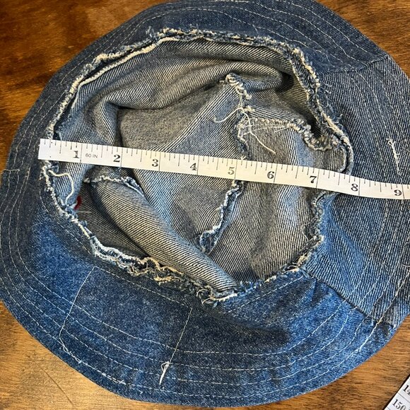 Handmade Levi Straus Denim Bucket Hat BD - Picture 7 of 7